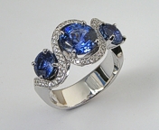 Sapphire Diamond Ring