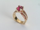 Rubelite Tourmaline Ring