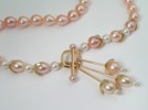peach pearl necklace