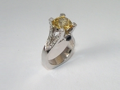 yellow sapphire ring