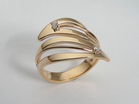 green tourmaline pink sapphire diamond ring